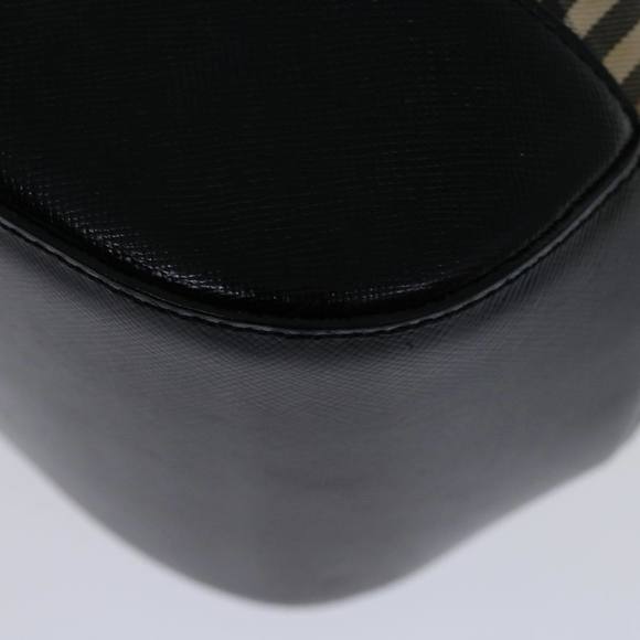 BURBERRY Nova Check Shoulder Bag Canvas Beige Black Auth bs12775 - Picture 15 of 16